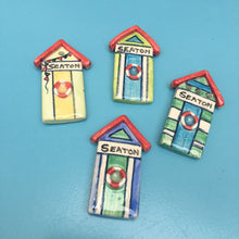 Seaton & Devon Ceramic Beach Hut Magnets