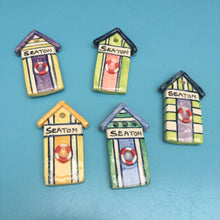 Seaton & Devon Ceramic Beach Hut Magnets