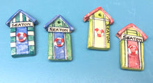 Seaton & Devon Ceramic Beach Hut Magnets