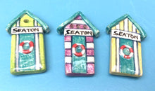 Seaton & Devon Ceramic Beach Hut Magnets