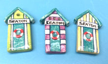 Seaton & Devon Ceramic Beach Hut Magnets