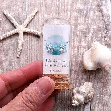 Attic Handmade Silver Earrings in Bottles