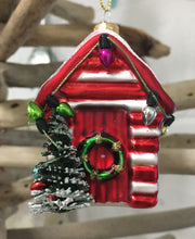 Beach Hut & Lighthouse Christmas Baubles