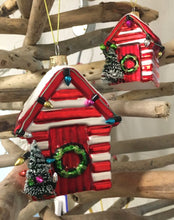 Beach Hut & Lighthouse Christmas Baubles