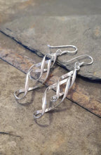Blue Lily 925 Sterling Silver Earrings