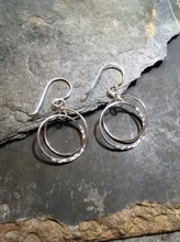 Blue Lily 925 Sterling Silver Earrings