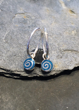 Blue Lily 925 Sterling Silver Earrings
