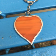 Devon Glass Studio Heart Shaped Key Rings