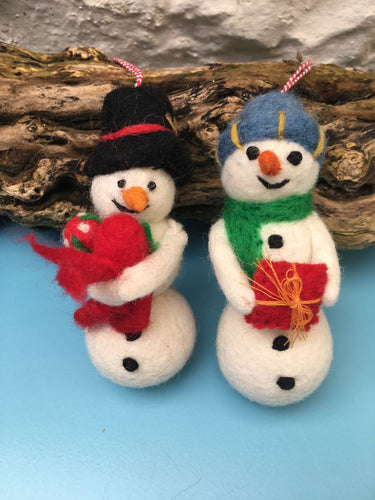 Fair Trade Wool Felt Christmas Decorations