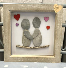 Rosey Reed Medium (18cm) Sea Glass & Pebble Pictures