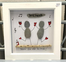 Rosey Reed Medium (18cm) Sea Glass & Pebble Pictures