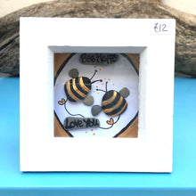 Rosey Reed Small Box Frames - sea glass & pebble pictures
