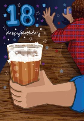 Adult Age Cards - Drink Themes