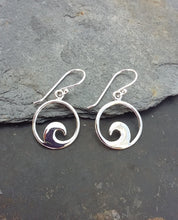 Blue Lily 925 Sterling Silver Earrings
