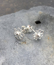 Blue Lily 925 Sterling Silver Earrings