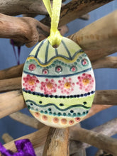 Ribboned Ceramic Easter Eggs
