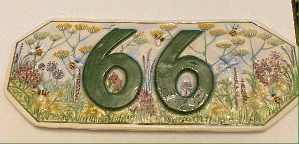 Bee & Meadow Earthenware House Numbers / Names
