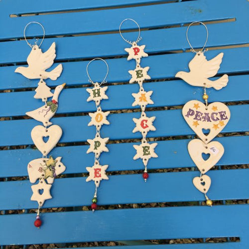Christmas Ceramic Hangings & Dishes