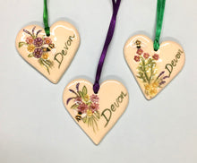 Ribboned Ceramic Hearts