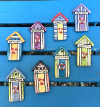 Seaton & Devon Ceramic Beach Hut Magnets