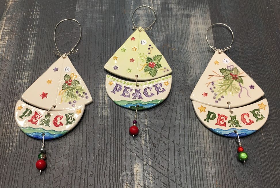 Christmas Ceramic Hangings & Dishes