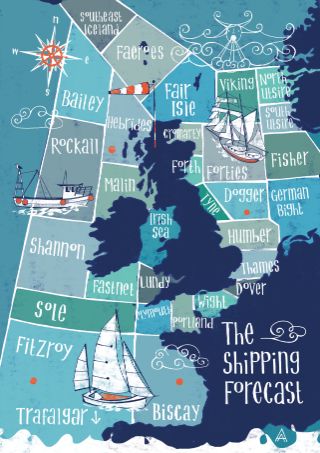 Shipping Forecast Prints, Tea Towels, Mugs & Magnets