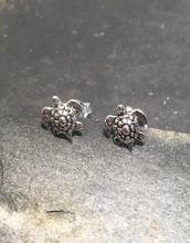 Blue Lily 925 Sterling Silver Earrings