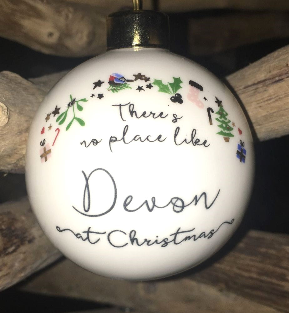 Bone China Baubles - Seaton & Devon