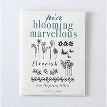 Coral & Mint Temporary Tattoos