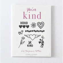 Coral & Mint Temporary Tattoos