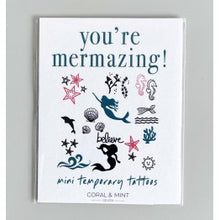 Coral & Mint Temporary Tattoos