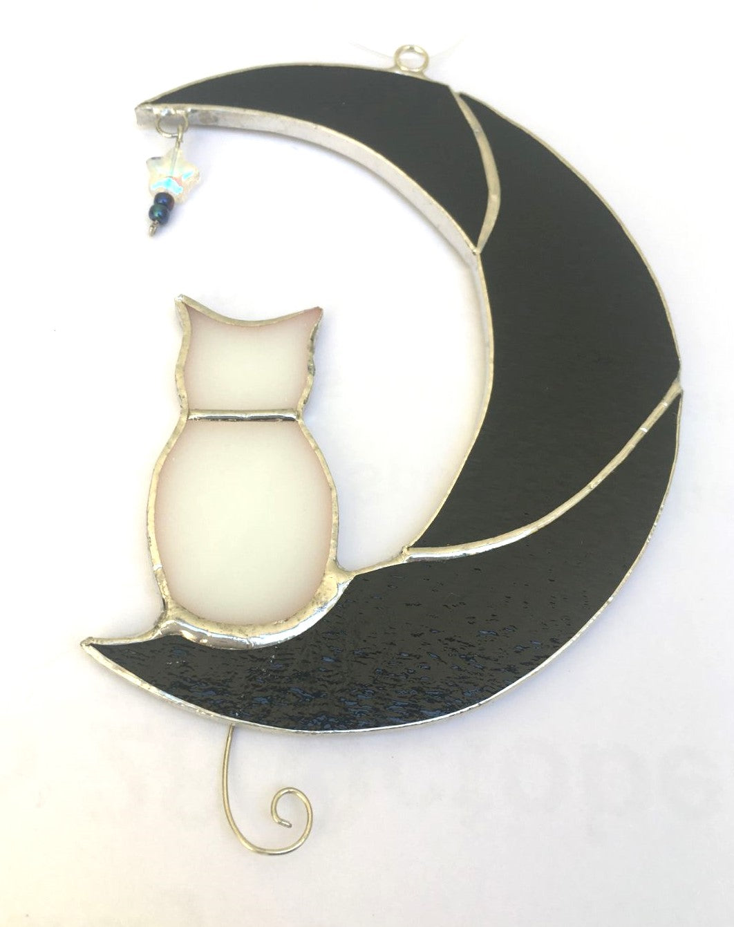 Devon Glass Studio Cat on the Moon