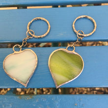 Devon Glass Studio Heart Shaped Key Rings