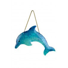 Glass Wall Decor - Dolphin, Seahorse and Heart