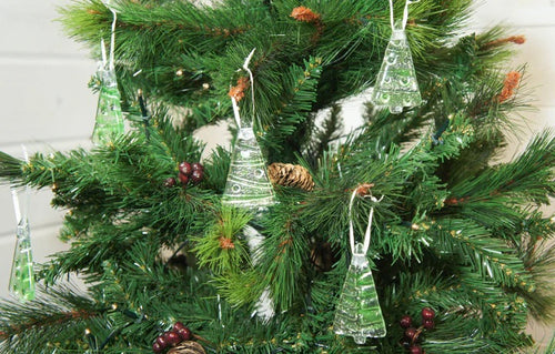 Glass Relief Fused Glass Christmas Decorations