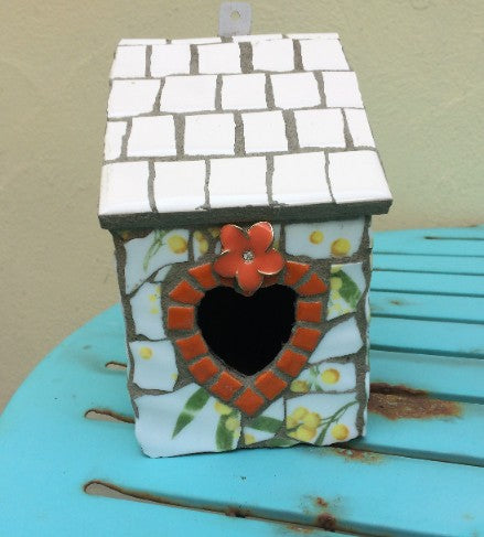 Jubes Originals Mosaic Bird & Fairy Houses