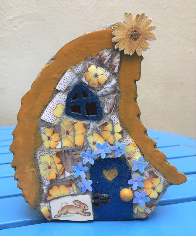 Jubes Originals Mosaic Bird & Fairy Houses