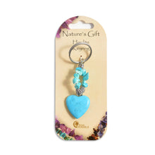 Nature's Gift Gemstone Heart Keyrings