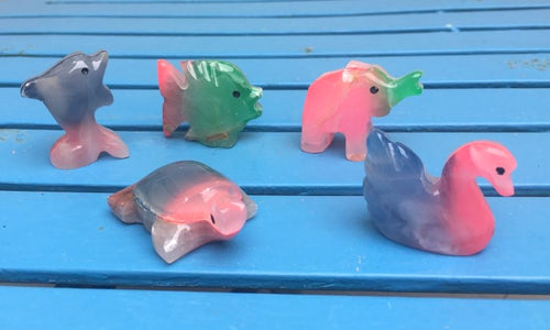 Mini Rainbow Onyx Animals