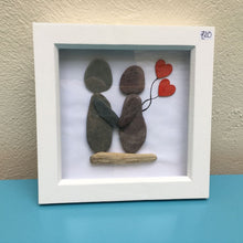 Rosey Reed Medium (18cm) Sea Glass & Pebble Pictures