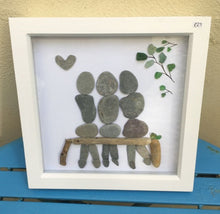 Rosey Reed Large (23cm) Sea Glass & Pebble Pictures