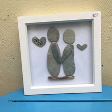 Rosey Reed Medium (18cm) Sea Glass & Pebble Pictures