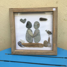 Rosey Reed Large (23cm) Sea Glass & Pebble Pictures
