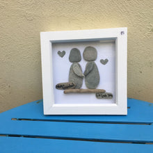 Rosey Reed Medium (18cm) Sea Glass & Pebble Pictures
