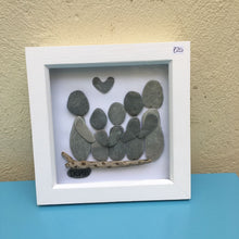 Rosey Reed Medium (18cm) Sea Glass & Pebble Pictures