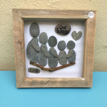 Rosey Reed Medium (18cm) Sea Glass & Pebble Pictures