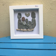 Rosey Reed Medium (18cm) Sea Glass & Pebble Pictures