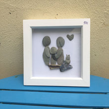 Rosey Reed Medium (18cm) Sea Glass & Pebble Pictures