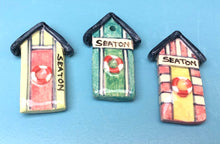 Seaton & Devon Ceramic Beach Hut Magnets