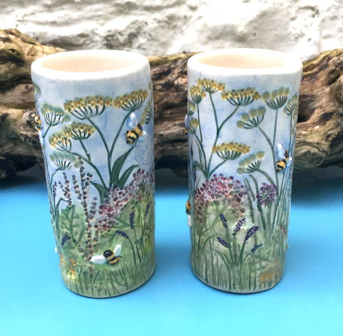 Bee & Meadow Vases